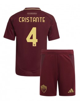 AS Roma Bryan Cristante #4 Replika Hemmakläder Barn 2024-25 Kortärmad (+ byxor)